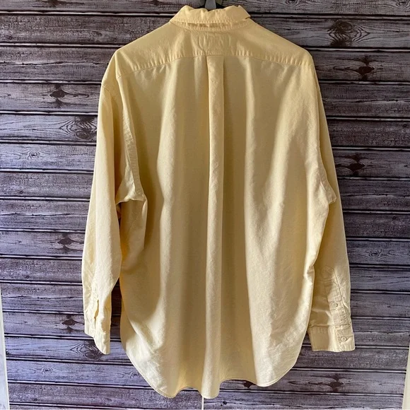 Ralph Lauren Yellow Casual Button Down Shirt - Picture 2 of 8